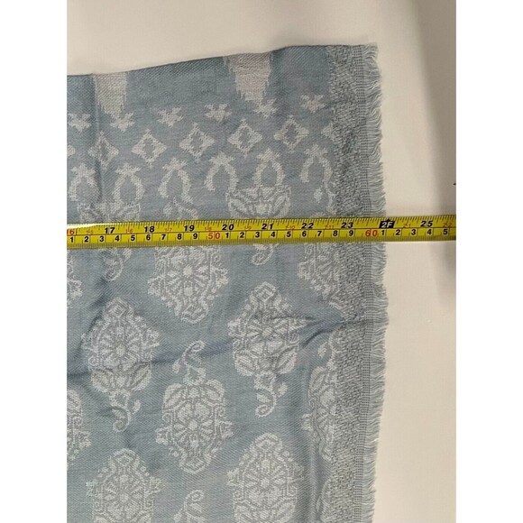 Saree Shawl Stole Blue White Banasari - Picture 5 of 5